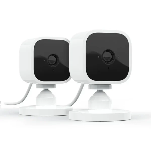 Blink Mini cámara de seguridad interior 1080p (2 pack), blanco