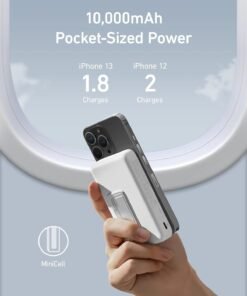 Alternative view of Anker 633 Magnetic Battery – Cargador Portátil Inalámbrico 10,000mAh con Base y Compatibilidad MagSafe