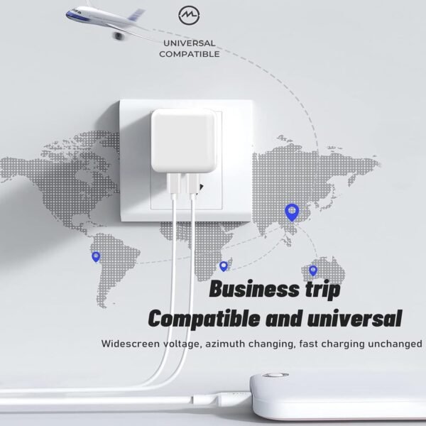 Cargador Rápido Dual USB-C de 35W – Genérico - Imagen 4