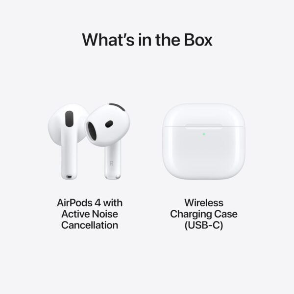 Apple AirPods 4 – Auriculares Inalámbricos Bluetooth con cancelación de ruido - Imagen 4