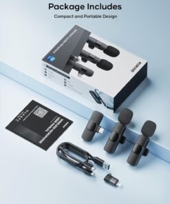 Alternative view of Pack de 2 Micrófonos Inalámbricos Lavalier KUKIHO