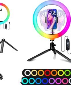 Aro de Luz para Selfie con Trípode de Escritorio