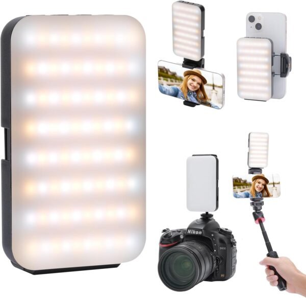 Iluminación LED Portátil NEWMOWA Luz Multifuncional para Selfies