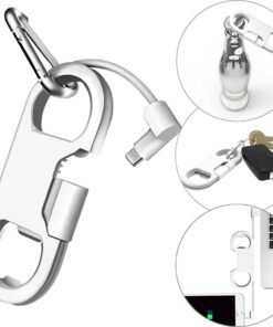 Cable USB Tipo C y Lightning Multifuncional – Carga rápida con llavero