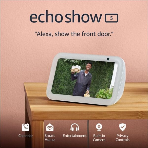 Amazon Echo Show 5 – Pantalla inteligente Blanco Glaciar