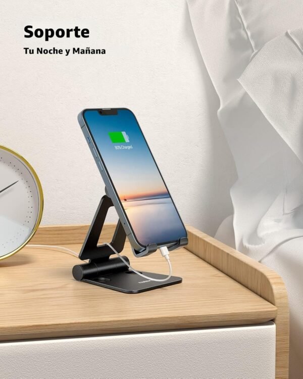 Nulaxy Soporte A4 – Soporte plegable y ajustable para teléfono y tablet - Imagen 2