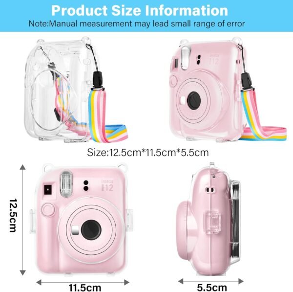 Funda Transparente – Compatible con Fujifilm Instax Mini 12 - Imagen 5