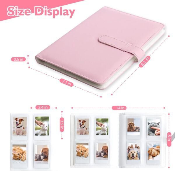 Mini Álbum de Fotos – 128 Bolsillos para Fujifilm Instax y Polaroid - Imagen 6