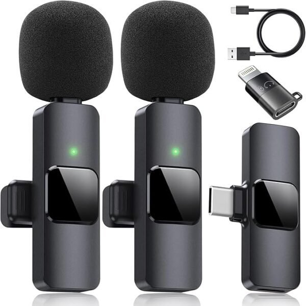 Micrófono Lavalier Inalámbrico Dual