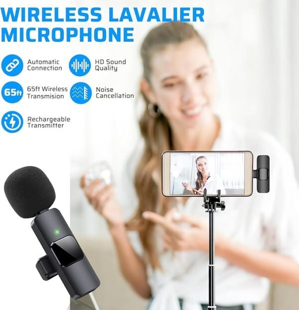 Micrófono Lavalier Inalámbrico Dual - Imagen 6