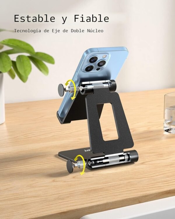 Nulaxy Soporte A4 – Soporte plegable y ajustable para teléfono y tablet - Imagen 5