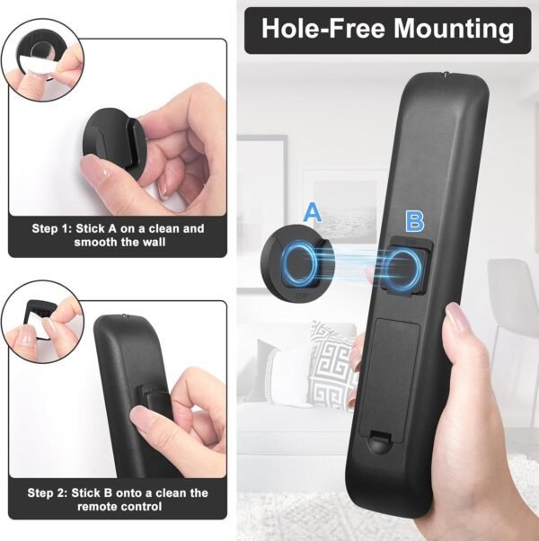 Soporte Magnético para Control Remoto – Paquete de 4