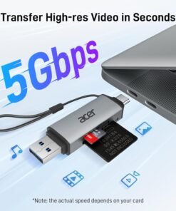 Alternative view of Lector de Tarjetas Acer USB-C con Doble Ranura