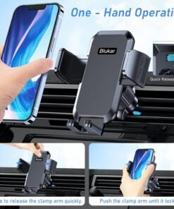 Alternative view of Soporte para Celular de Auto Blukar con Gancho Metálico 2025 y Rotación 360