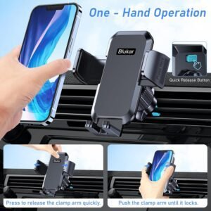 Alternative view of Soporte para Celular de Auto Blukar con Gancho Metálico 2025 y Rotación 360