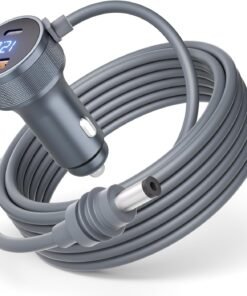 Cable de Alimentación DC Starlink Mini con Encendedor de Auto y Display Digital