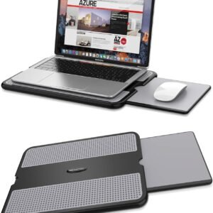 Mesa Portátil para Laptop AboveTEK con Bandeja Deslizante para Mouse y Superficie Antideslizante