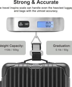 Báscula de Equipaje Digital Portátil — Hasta 110 lb