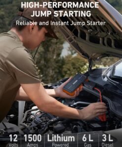 Alternative view of AstroAI S8 Jump Starter 12V — Arrancador de Batería para Autos