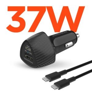 CARGADOR AUTO HYPERGEAR, SPEEDBOOST 37W PD USB-C