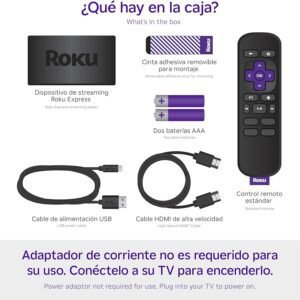 Alternative view of ROKU Express HD Dispositivo de Streaming – Edición en Español