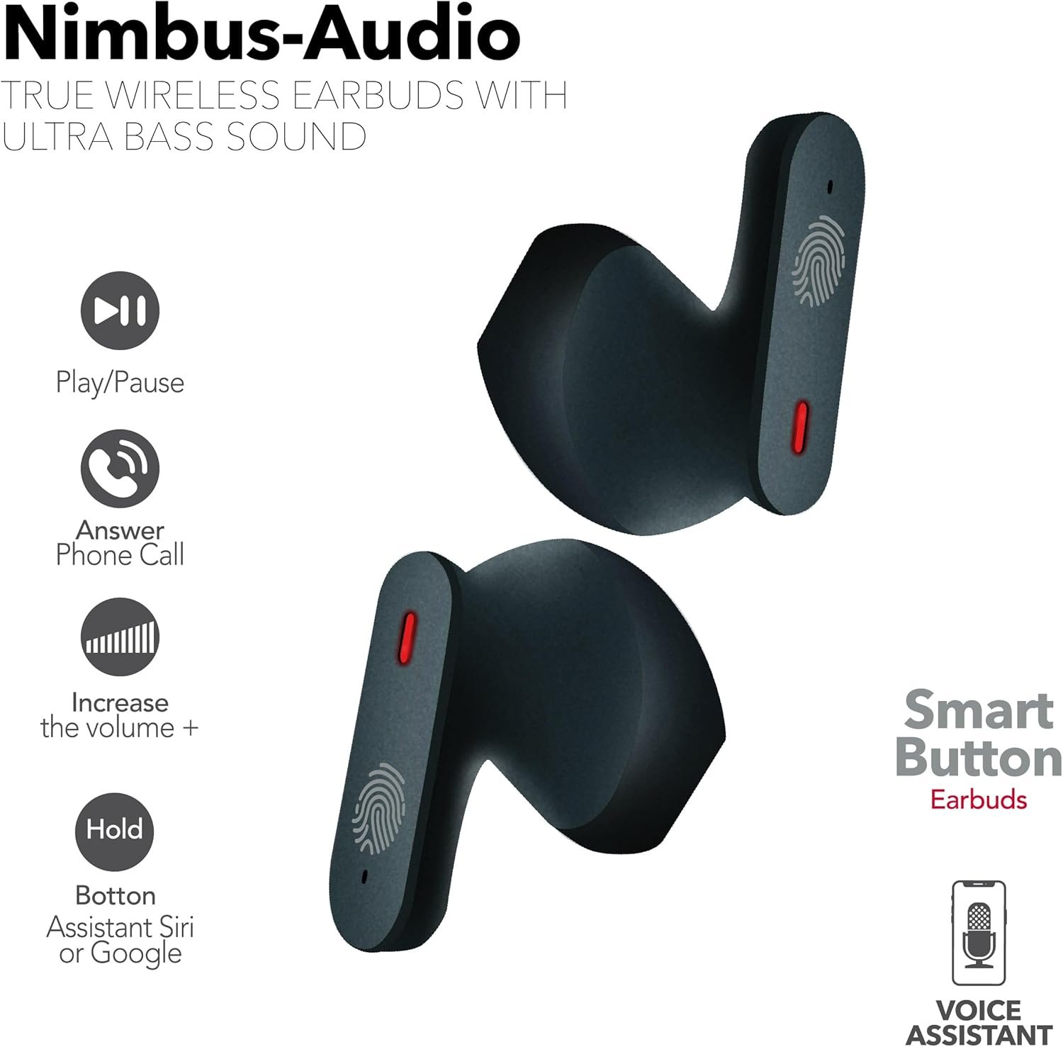 RCA Nimbu Audífonos Inalámbricos con Ultra Bass Sound - Imagen 4