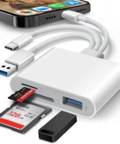 Lector de Tarjetas SD 3-en-1 para iPhone, iPad y Mac