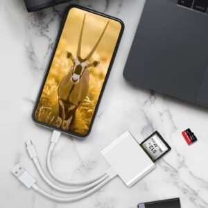 Alternative view of Lector de Tarjetas SD 3-en-1 para iPhone, iPad y Mac