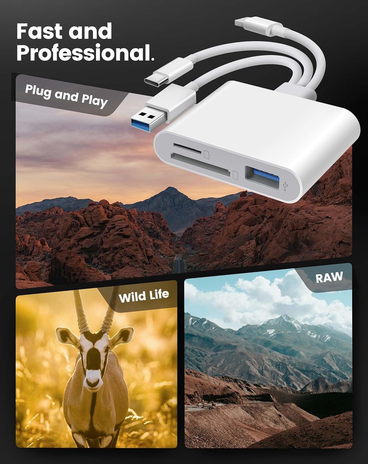 Lector de Tarjetas SD 3-en-1 para iPhone, iPad y Mac - Imagen 7