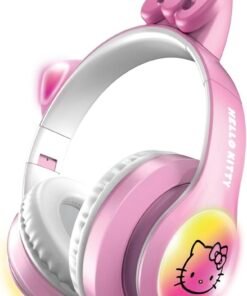 Alternative view of Audífonos Inalámbricos Hello Kitty Over Ear LED Bluetooth con Micrófono Rosa