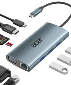 HUB USB-C ACER 9 EN 1 CON SALIDA 4K HDMI