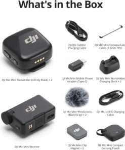 DJI MIC MINI – SISTEMA DE MICRÓFONOS INALÁMBRICOS 2 TX + 1 RX - Imagen 6