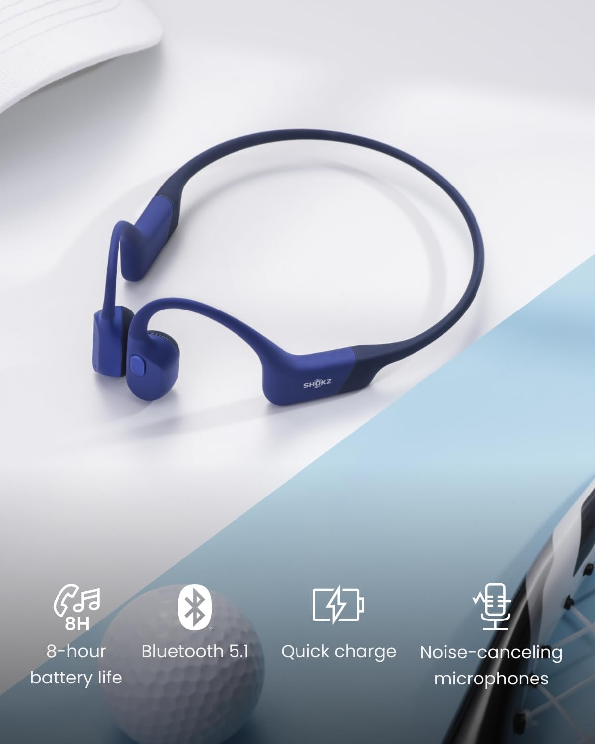 AUDÍFONOS SHOKZ OPENRUN MINI – BLUETOOTH DE CONDUCCIÓN ÓSEA OPEN-EAR - Imagen 3