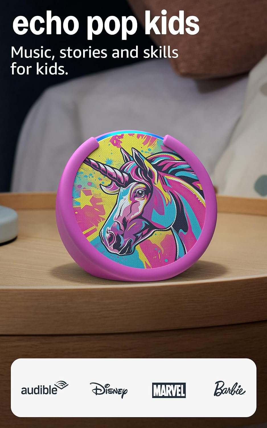 Amazon Echo Pop Kids – Edición Unicornio y Perro - Imagen 4