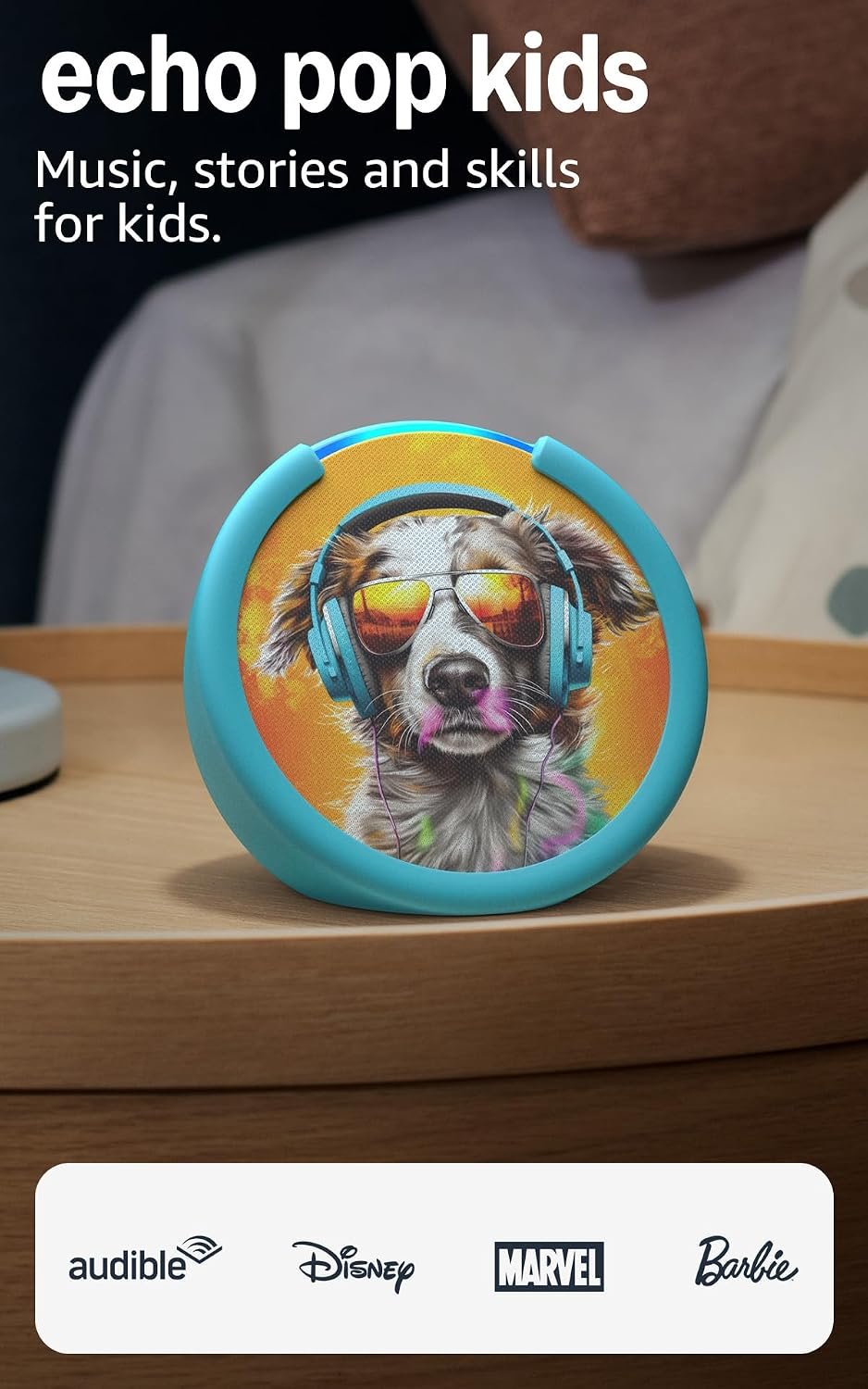 Amazon Echo Pop Kids – Edición Unicornio y Perro
