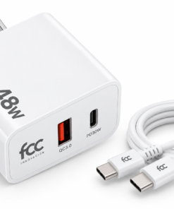 Adaptador de Carga USB-C y USB con Cable 48 W
