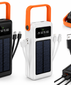Power Bank Solar 30000 mAh Carga Rápida 22.5W