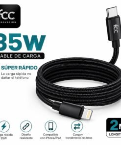 Cable USB-C a Lightning para iPhone 2 Metros Carga Rápida 35W - Imagen 3